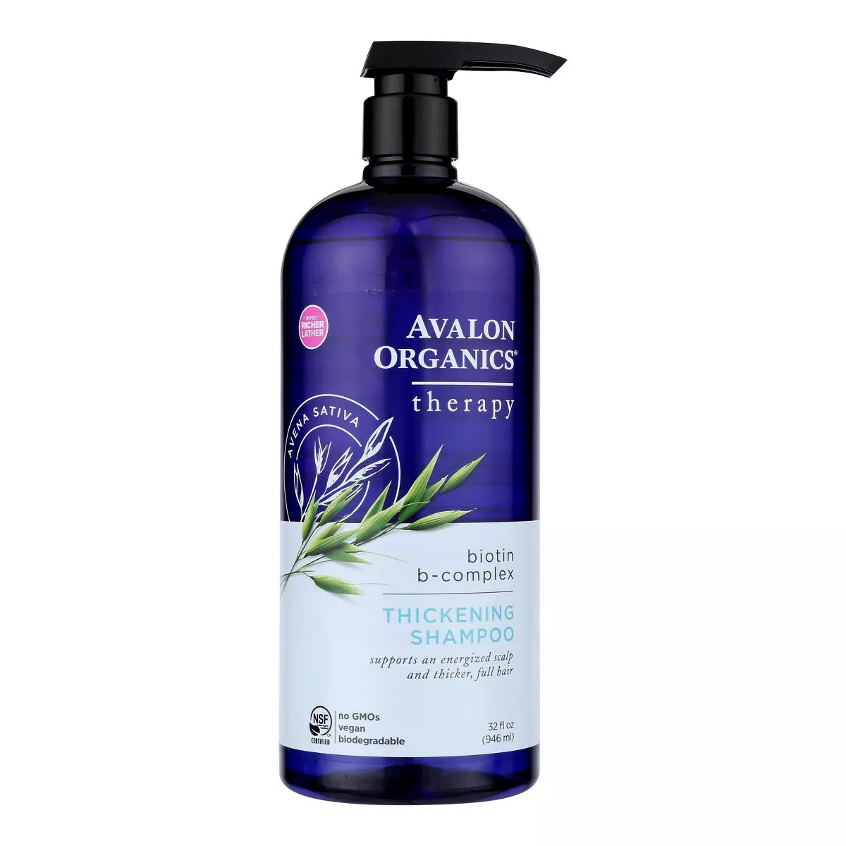 AVALON ORGANIC BOTANICALS SHAMPOO BIOTIN-B COMPLEX 32OZ