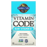 Garden of Life Vitamin Code Raw Vitamin E 60ct CAPSULES