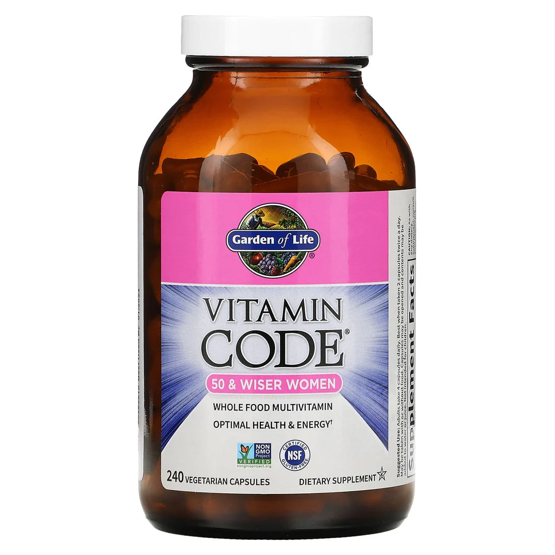 Garden of Life Vitamin Code 50 and Wiser Women 240ct CAPSULES