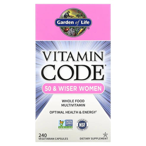 Garden of Life Vitamin Code 50 and Wiser Women 240ct CAPSULES