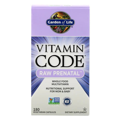 Garden of Life Vitamin Code Raw Prenatal 180ct CAPSULES