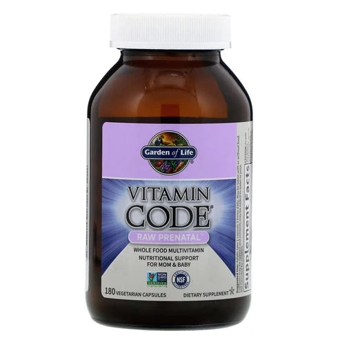 Garden of Life Vitamin Code Raw Prenatal 180ct CAPSULES