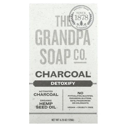 GRANDPA'S BRANDS CHARCOAL BAR SOAP 4.25OZ