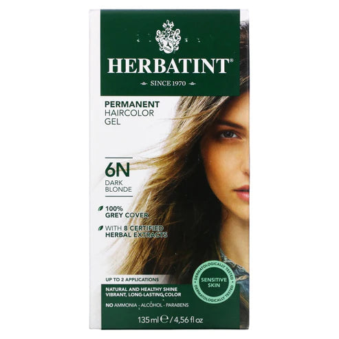 HERBATINT NATURAL HAIR COLOR 6N PERM HAIR COLOR DARK BLONDE 4OZ