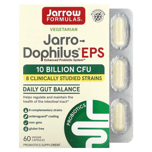 Jarrow Forumulas Veg Jarro Dophilus EPS 10 Billion CFU Veg Capsules