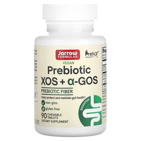 Jarrow Formulas Prebiotic Fiber XOS + a-GOS 90 chewable tablets