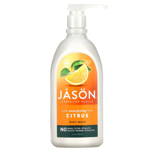 JASON NATURAL PRODUCTS CIT SATIN SHOWER BODY WASH LOOFA 30OZ