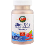 Kal B-12 Methylcobalamin Raspberry 90CT 5000MCG Lozenge