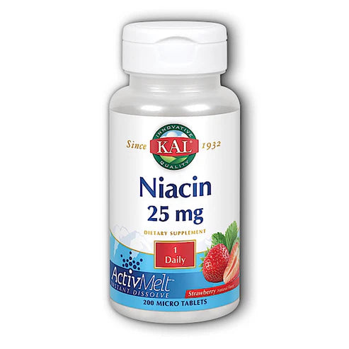 Kal Niacin Strawberry 200CT 25MG Tablet