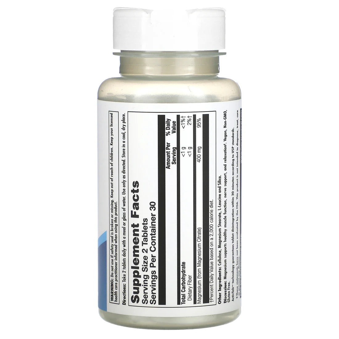 Kal Magnesium Citrate 400 60CT 400MG Tablet