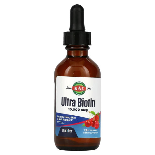 Kal Ultra Biotin DropIns Mixed Berry 2FLOZ 10000MCG Drops