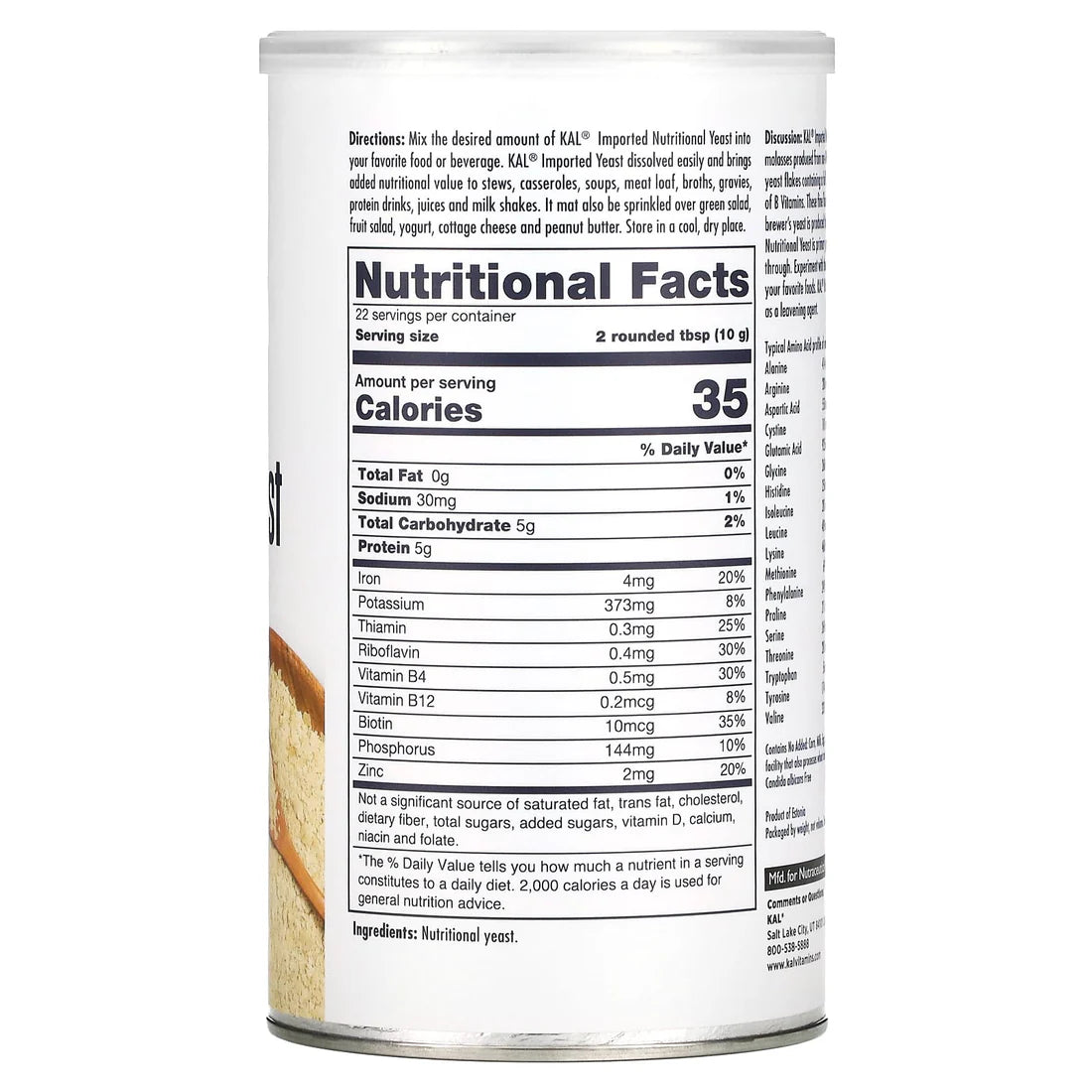 Kal Nutritional Yeast 7.8OZ  Flakes