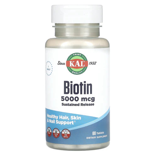 Kal Biotin 60CT 5000MCG Tablet