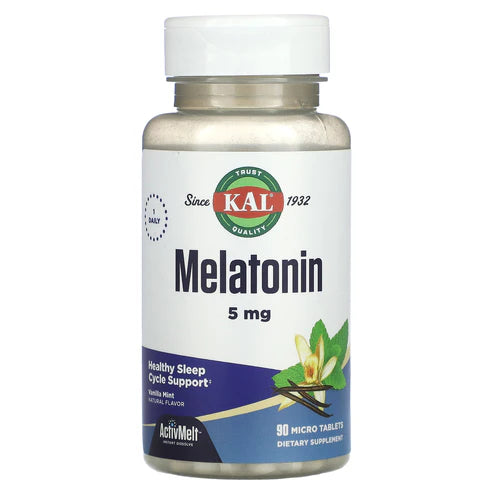 Kal Melatonin Vanilla Mint 90CT 5MG Lozenge