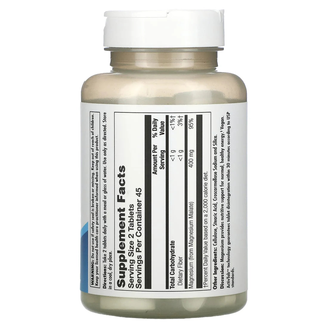 Kal Magnesium Malate 400 90CT 400MG Tablet