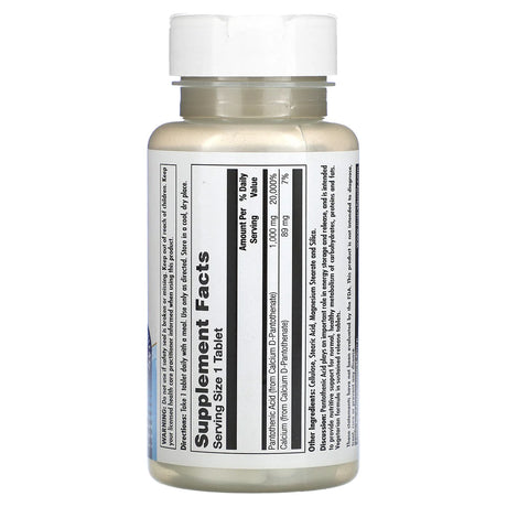 Kal Pantothenic Acid SR 50CT 1000MG Tablet