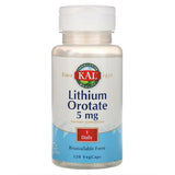 Kal Lithium Orotate 120CT 5MG Veg Capsule