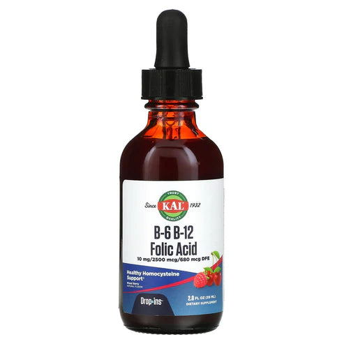 Kal B-6 B-12 Folic Acid Mixed Berry 2FLOZ 10MG Drops