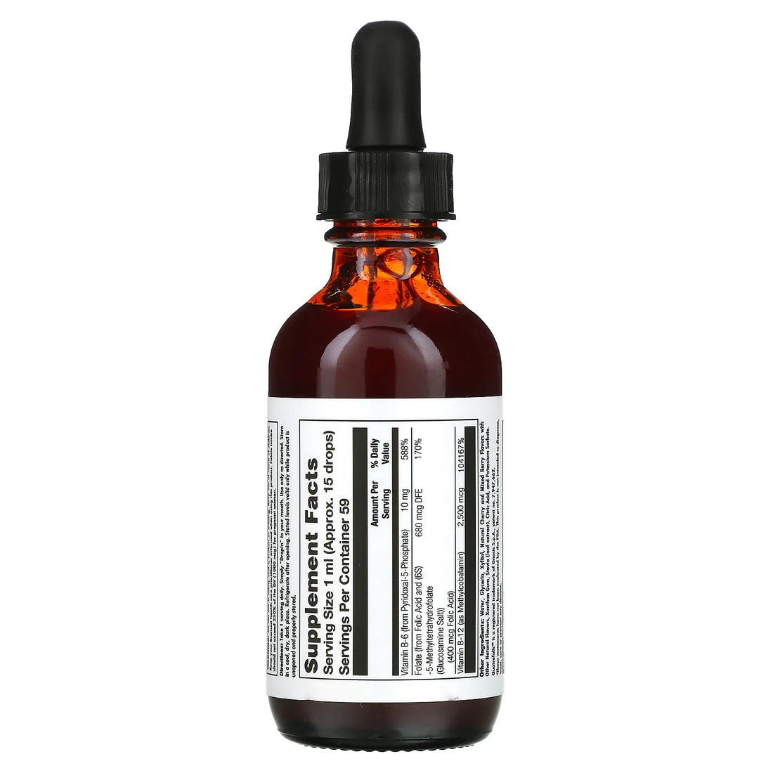 Kal B-6 B-12 Folic Acid Mixed Berry 2FLOZ 10MG Drops