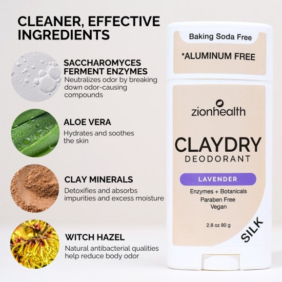 Zion Health Clay Dry Solid - Lavender Blend 2.5 oz