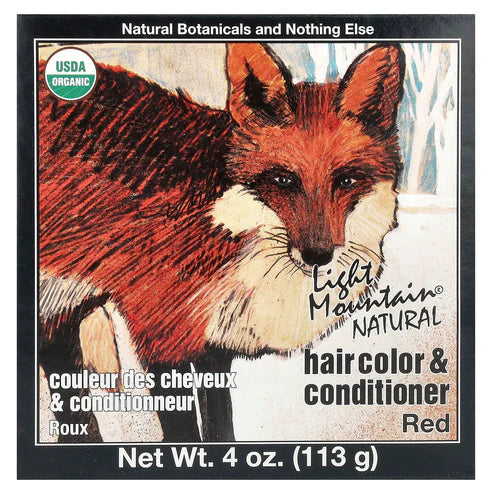 LIGHT MOUNTAIN HENNA RED 4OZ HAIR COLOR