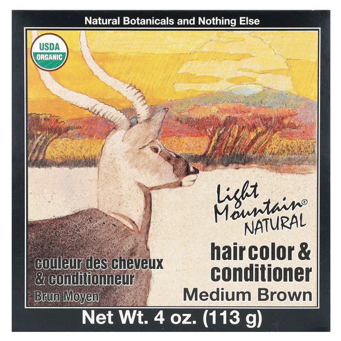 LIGHT MOUNTAIN HENNABROWN 4OZ HAIR COLOR