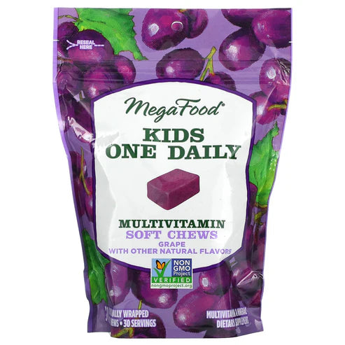 Kids One Daily Multivitamin Soft Chews Grape Flavor