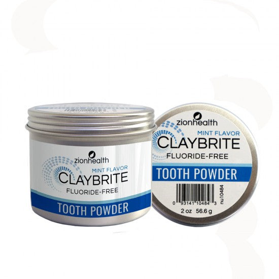 Zion Health Claybrite Tooth Powder  2 oz