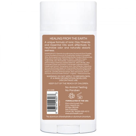 Zion Health Clay Dry Bold - Cedarwood 2.8 oz