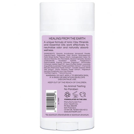 Zion Health Clay Dry Solid - Lavender Blend 2.5 oz