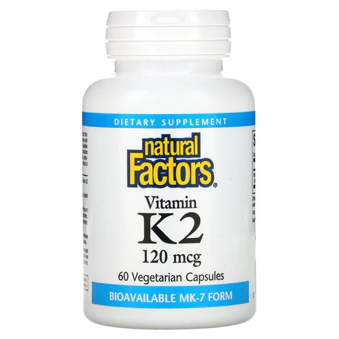 Natural Factors VITAMIN K2 120 MCG 60/VCAP