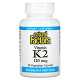 Natural Factors VITAMIN K2 120 MCG 60/VCAP