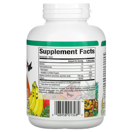 Natural Factors VITAMIN C 500 MG FRUIT-FLAVOR CHEW – TROPICAL 90/TAB