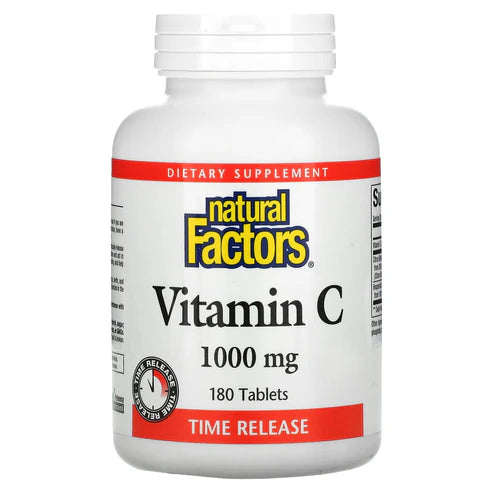 Natural Factors VITAMIN C 1,000 MG TIMED RELEASE 180/TAB