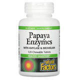 Natural Factors PAPAYA ENZYME CHEWABLE 120/TAB