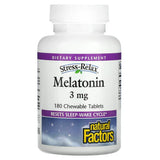 Natural Factors STRESS-RELAX® MELATONIN 3 MG CHEWABLE 180/TAB