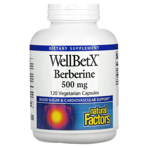 Natural Factors WELLBETX® BERBERINE 500 MG 120/VCAP