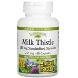 Natural Factors MILK THISTLE 250 MG 80% SILYMARIN 60/CAP