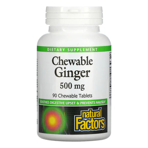 Natural Factors GINGER CHEWABLE 500 MG  90/TAB