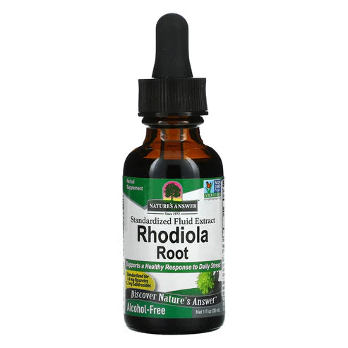 NATURE'S ANSWER RHODIOLA ROOT EXTRACT ALC-FREE 1OZ