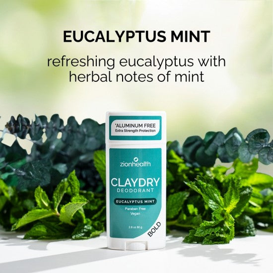 Zion Health Clay Dry Bold - Eucalyptus Mint 2.8 oz