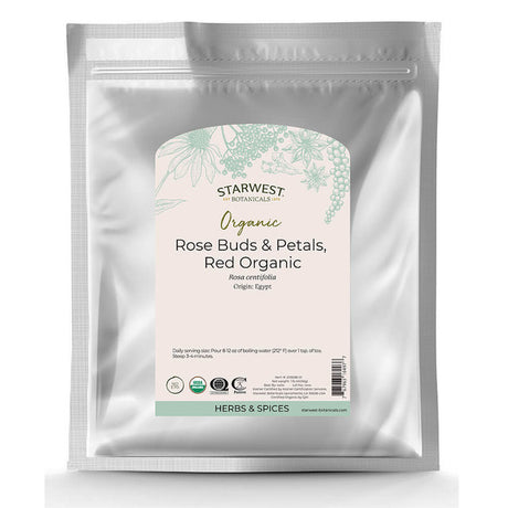 ROSE BUDS & PETALS RED ORGANIC