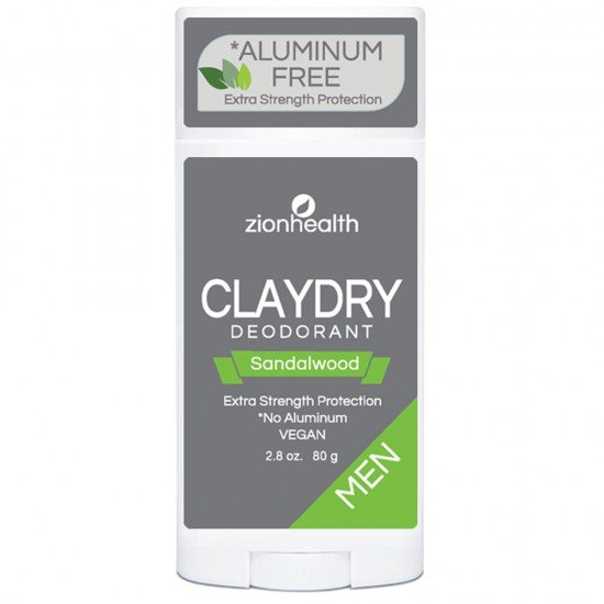 Zion Health Clay Dry Men - Sandalwood 2.8 oz