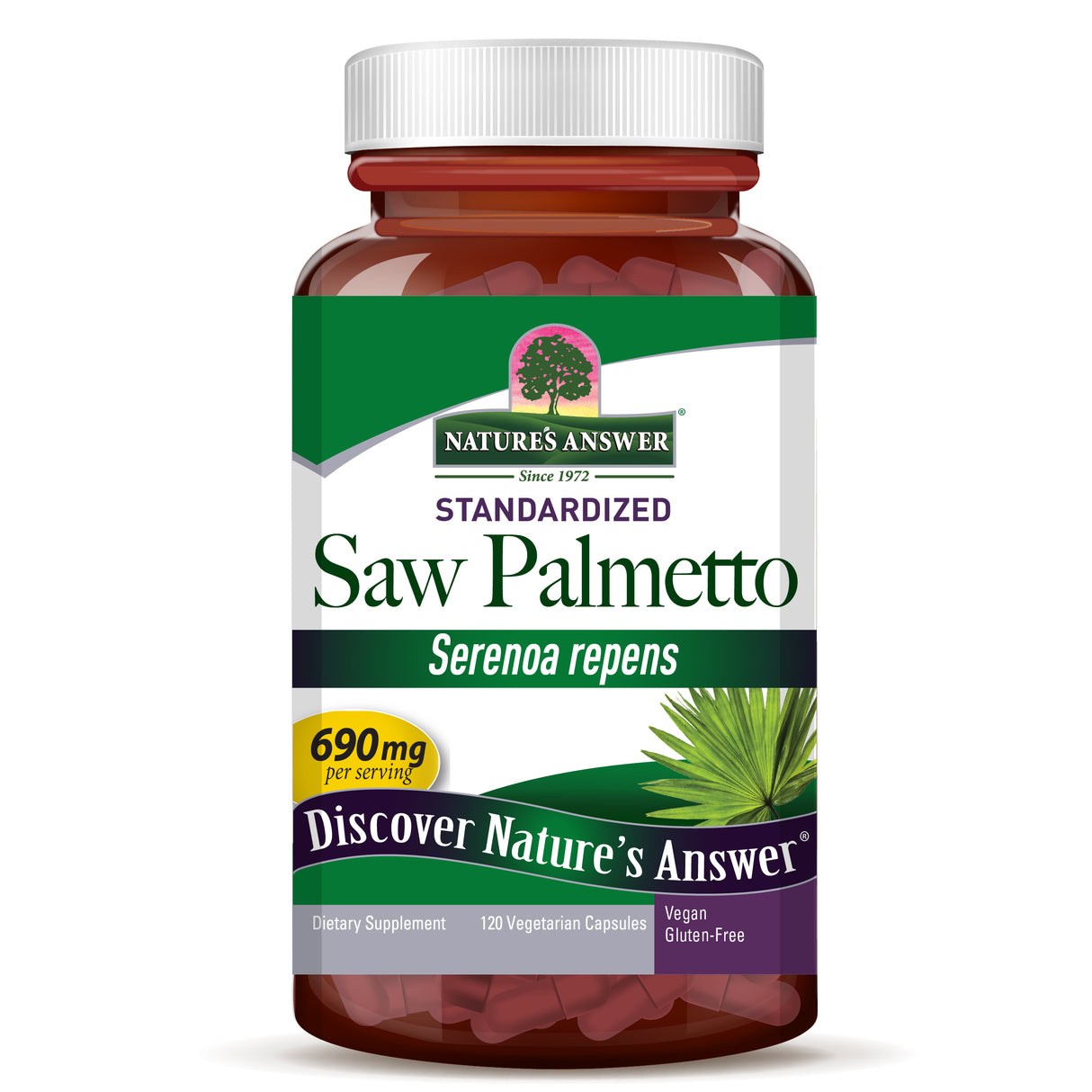 NATURE'S ANSWER SAW PALMETTO BERRY EXTRACT 120VC