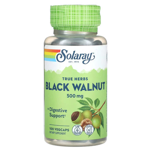 Solaray Black Walnut 100CT 500MG Veg Capsule