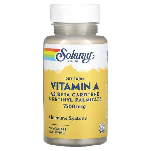 Solaray Vit A 60CT 7600MCG Veg Capsule