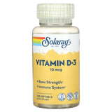 Solaray Vit D3 120CT 10MCG Softgel