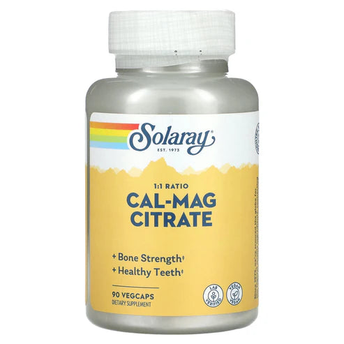 Solaray Cal-Mag Citrate 90CT  Veg Capsule