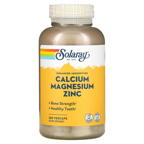 Solaray Calcium Magnesium Zinc 250CT  Veg Capsule