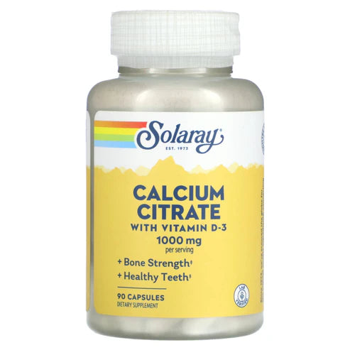 Solaray Calcium Citrate 90CT 1000MG Capsule